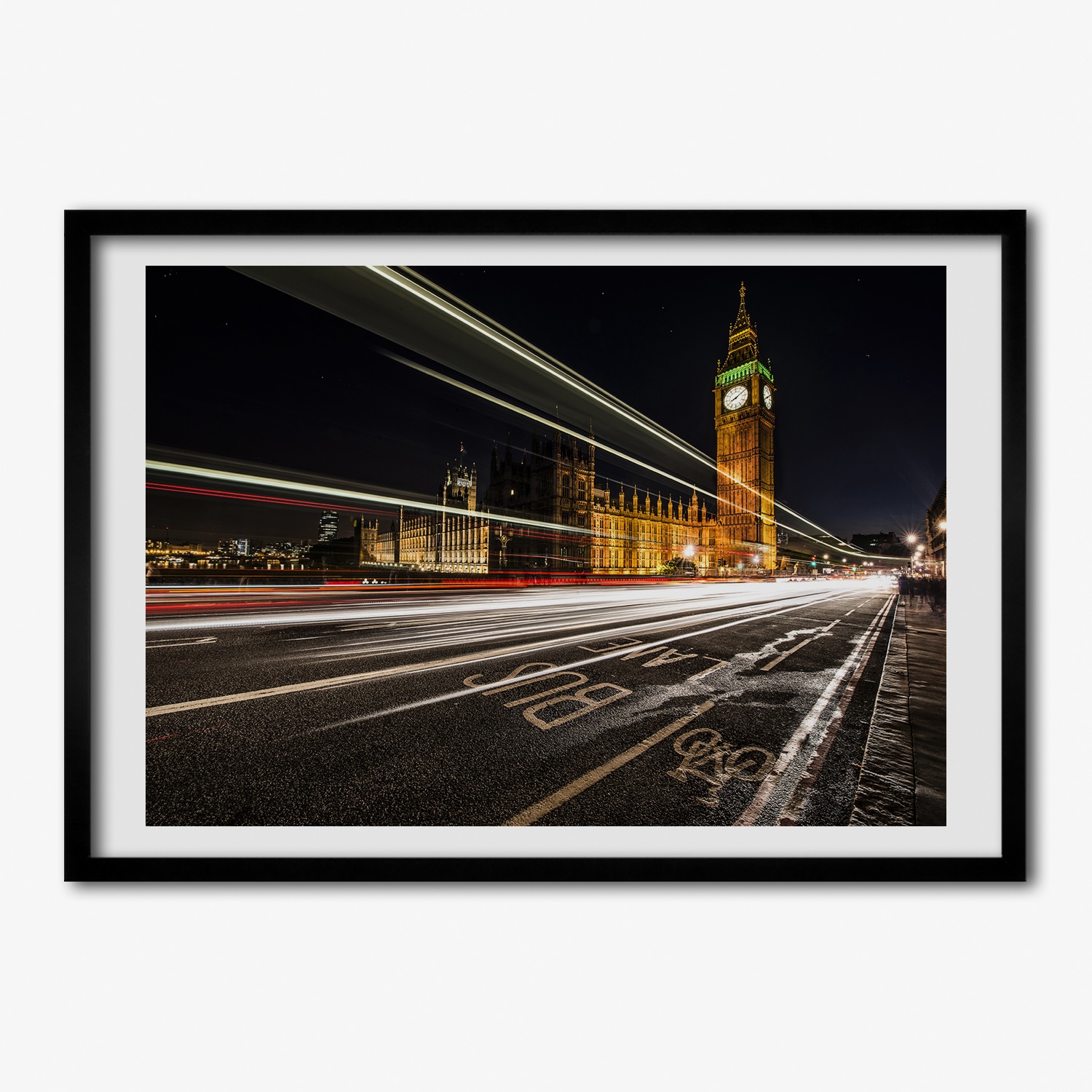 Tulup Bild MDF-gerahmte Wand-Dekor 100x70cm Big Ben, London