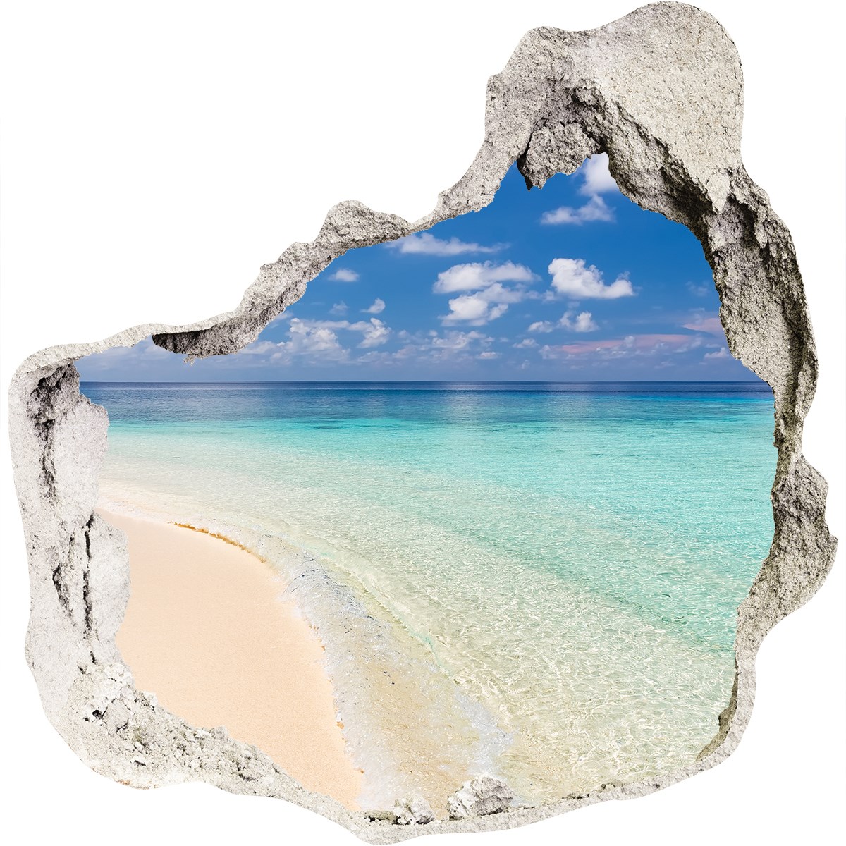 Strand auf den Malediven Fototapete Tapete Wandbilder 3D Optik Deko Poster 