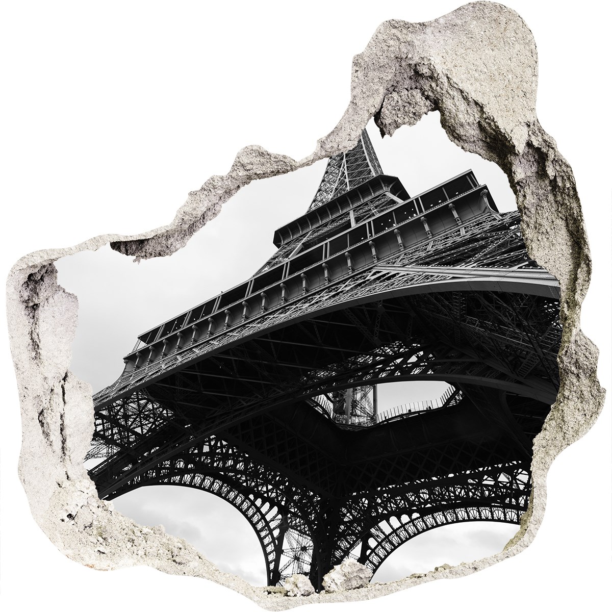 Wandtattoo Wandsticker Wandaufkleber Aufkleber 75x75 cm Eiffelturm Paris