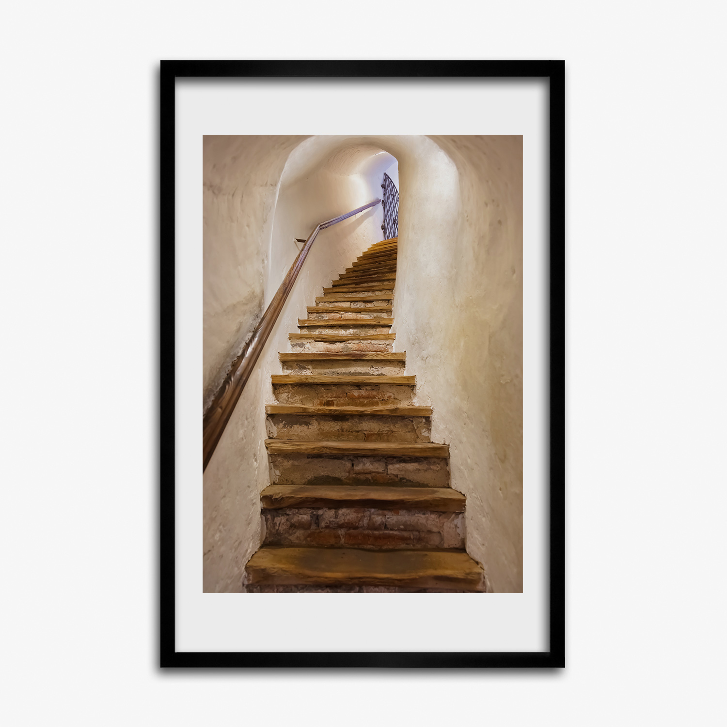 Tulup Foto auf MDF Wanddekoration Kunst Wohnzimmer 40x60cm Treppen im Schloss