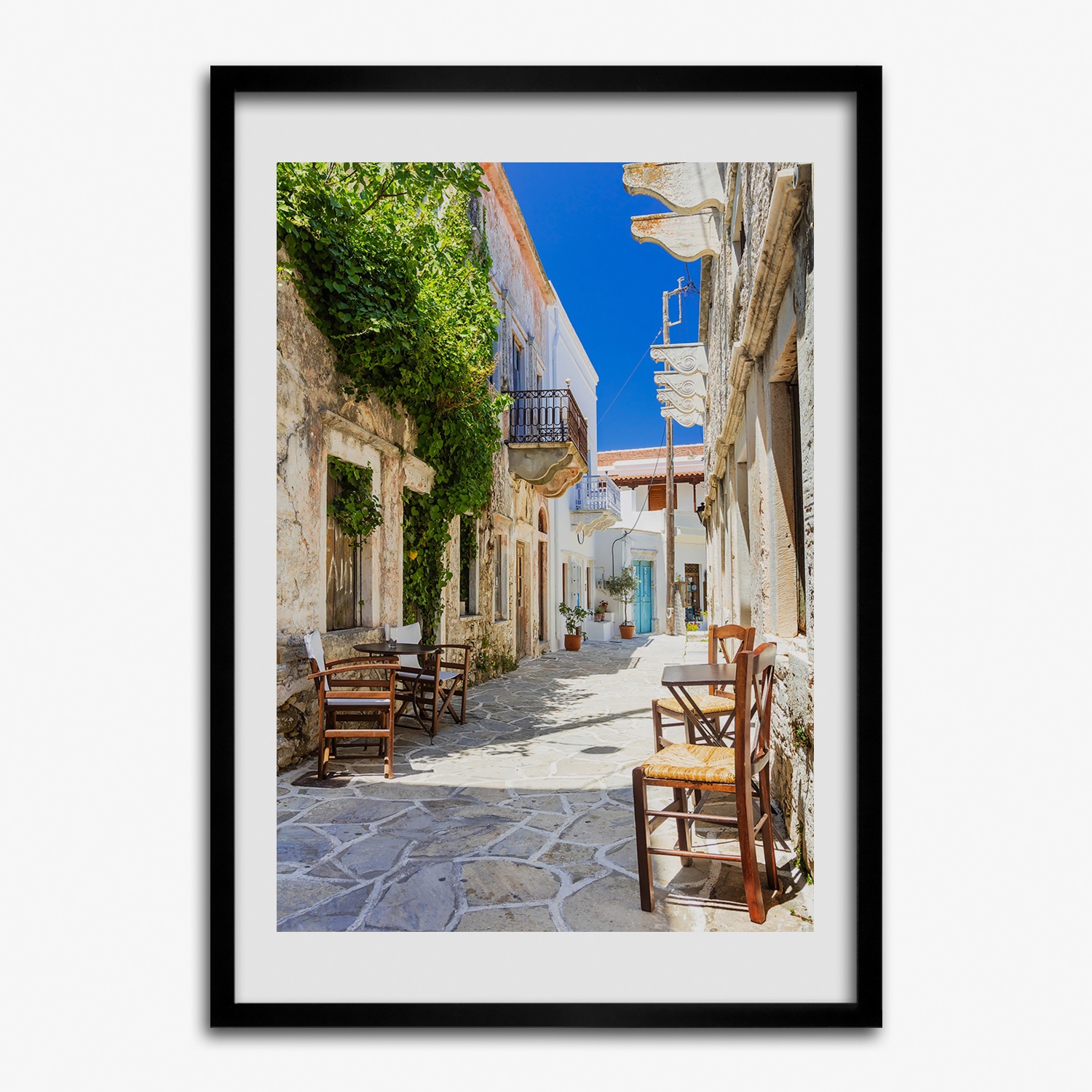 Tulup Foto auf MDF Wanddekoration Wohnzimmer 70x100cm Naxos-Insel Griechenland