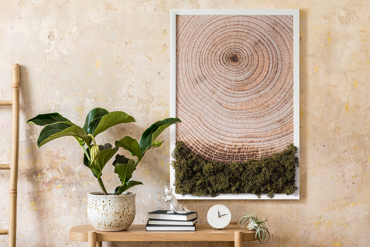 Stylowa przestrzeń na balkonie z roletą