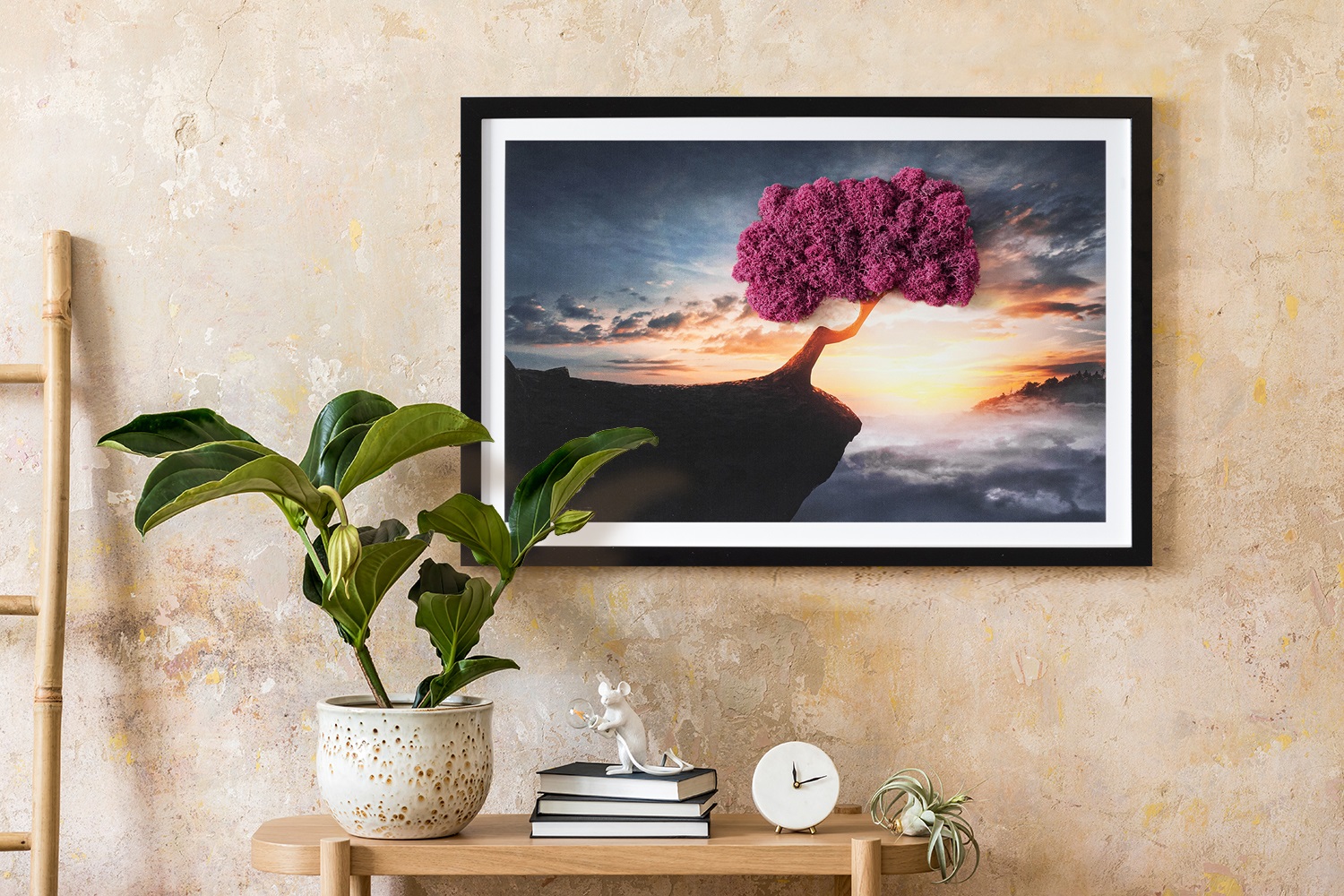 Stylowa przestrzeń na balkonie z roletą