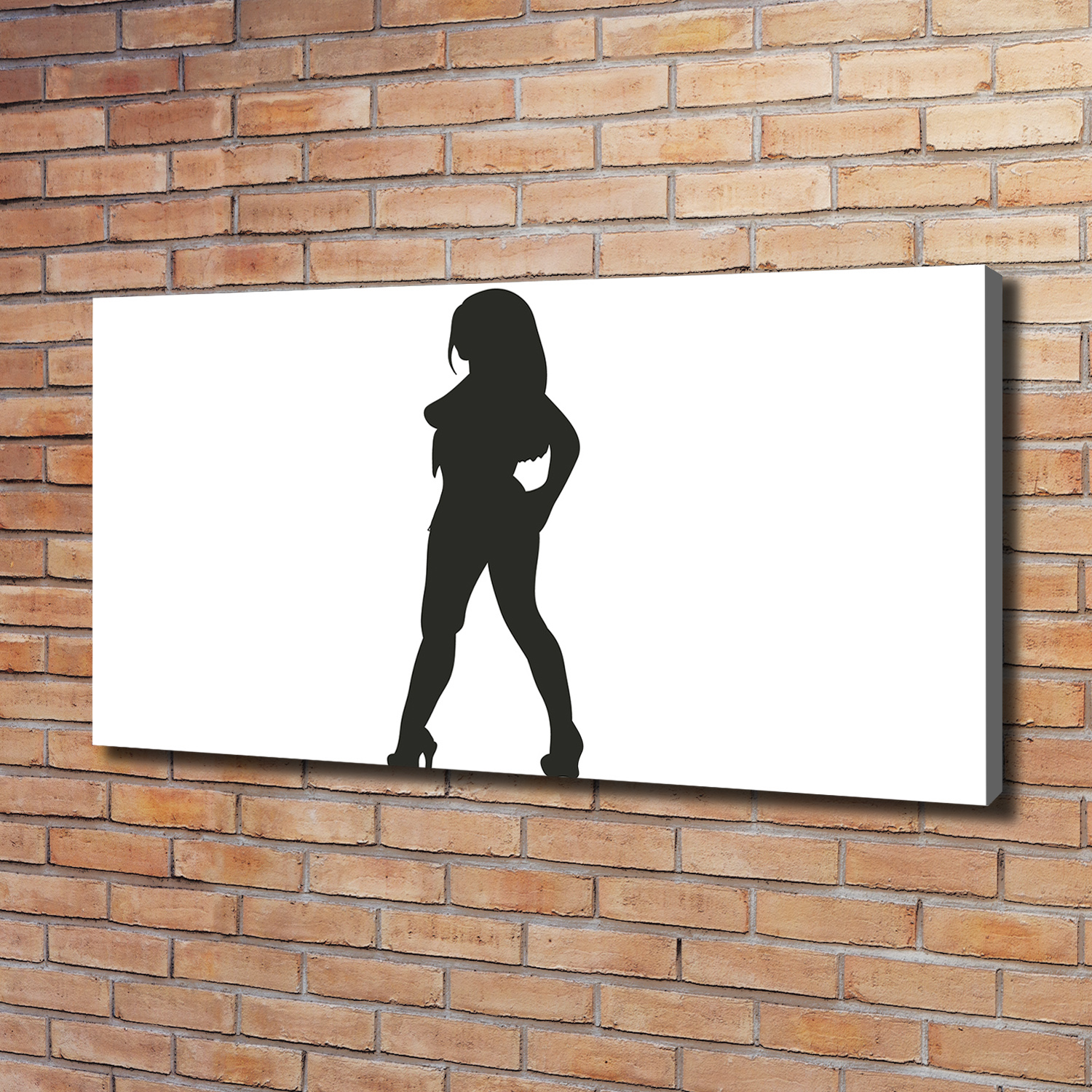 Pintura de La Pared Para Salón Decoración del Hogar 120x60 Silueta de una mujer