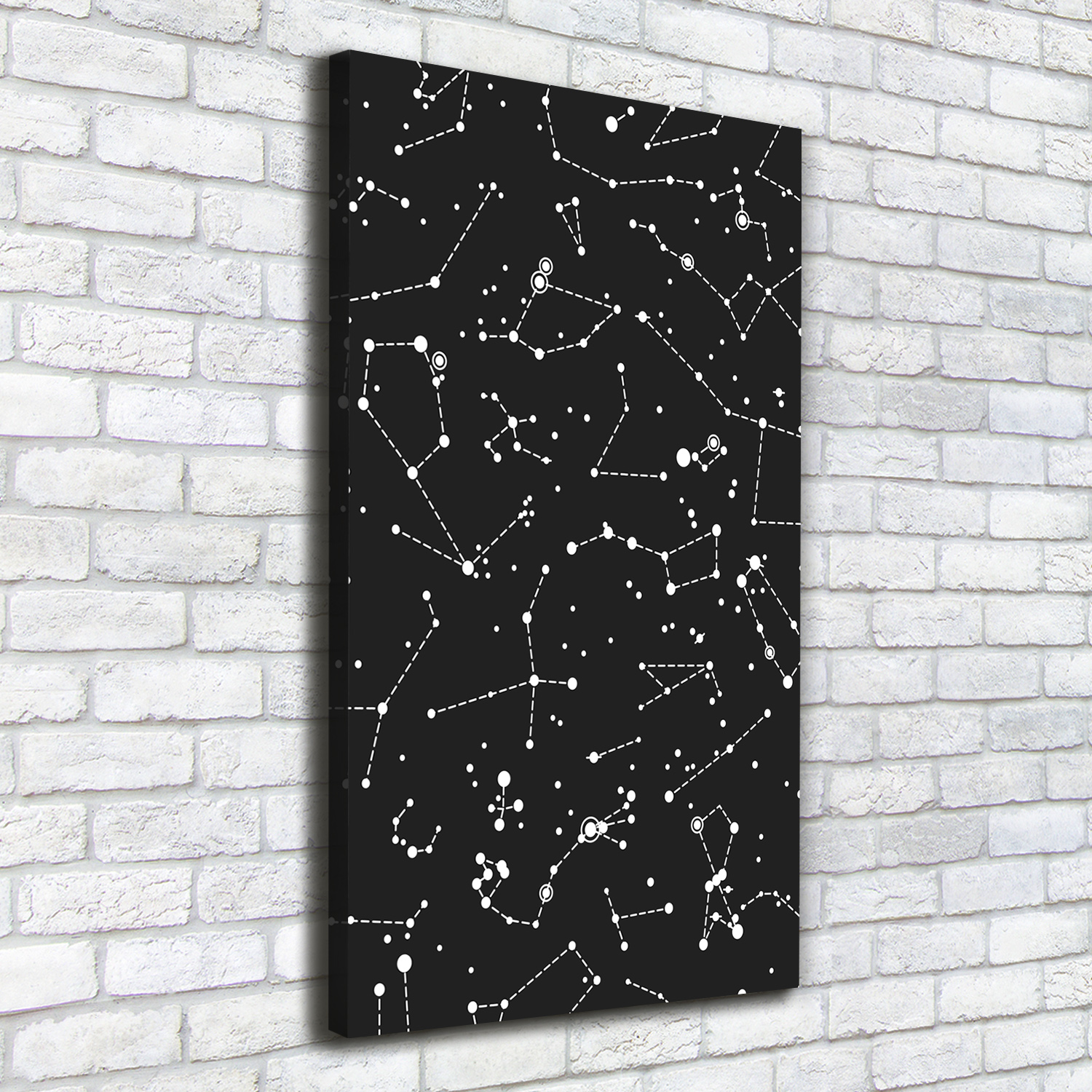Cuadro Decorativo de Salón Impreso Sobre Lienzo 50x100 Constelación