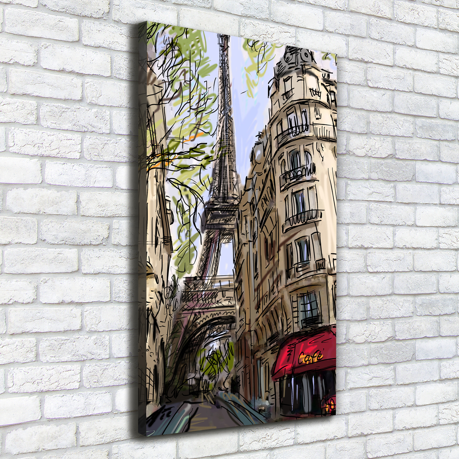 Pintura de La Pared Para Salón Decoración del Hogar 50x100 Torre Eiffel París