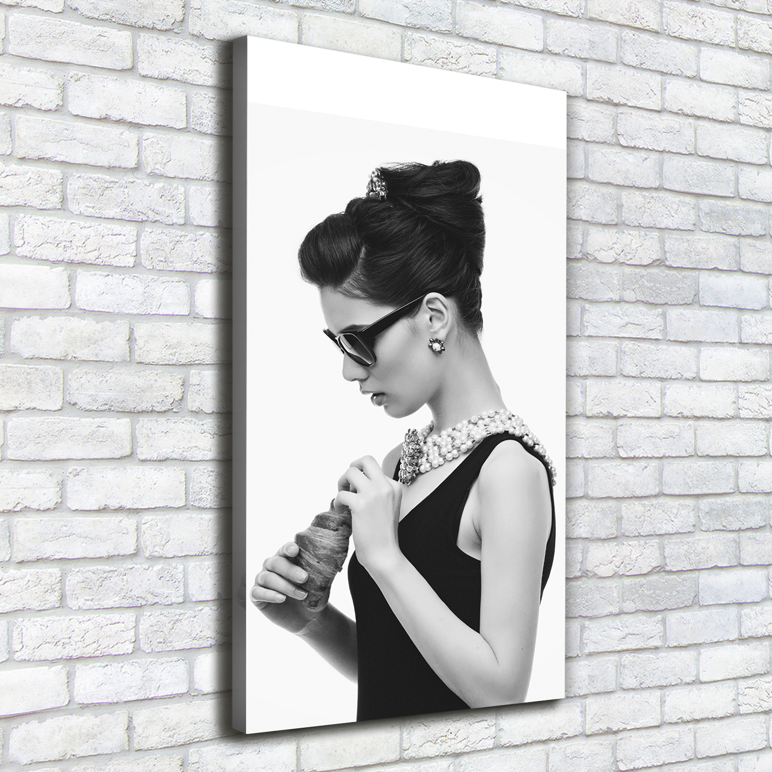 Pintura de La Pared Para Salón Decoración del Hogar 50x100 Una mujer con gafas