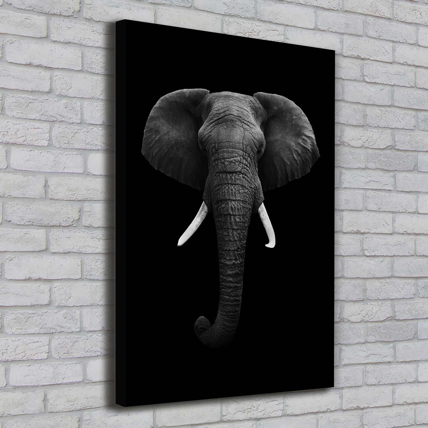 Arte de La Pared Pintura en Lienzo Decoración de Salón 70x100 elefante africano