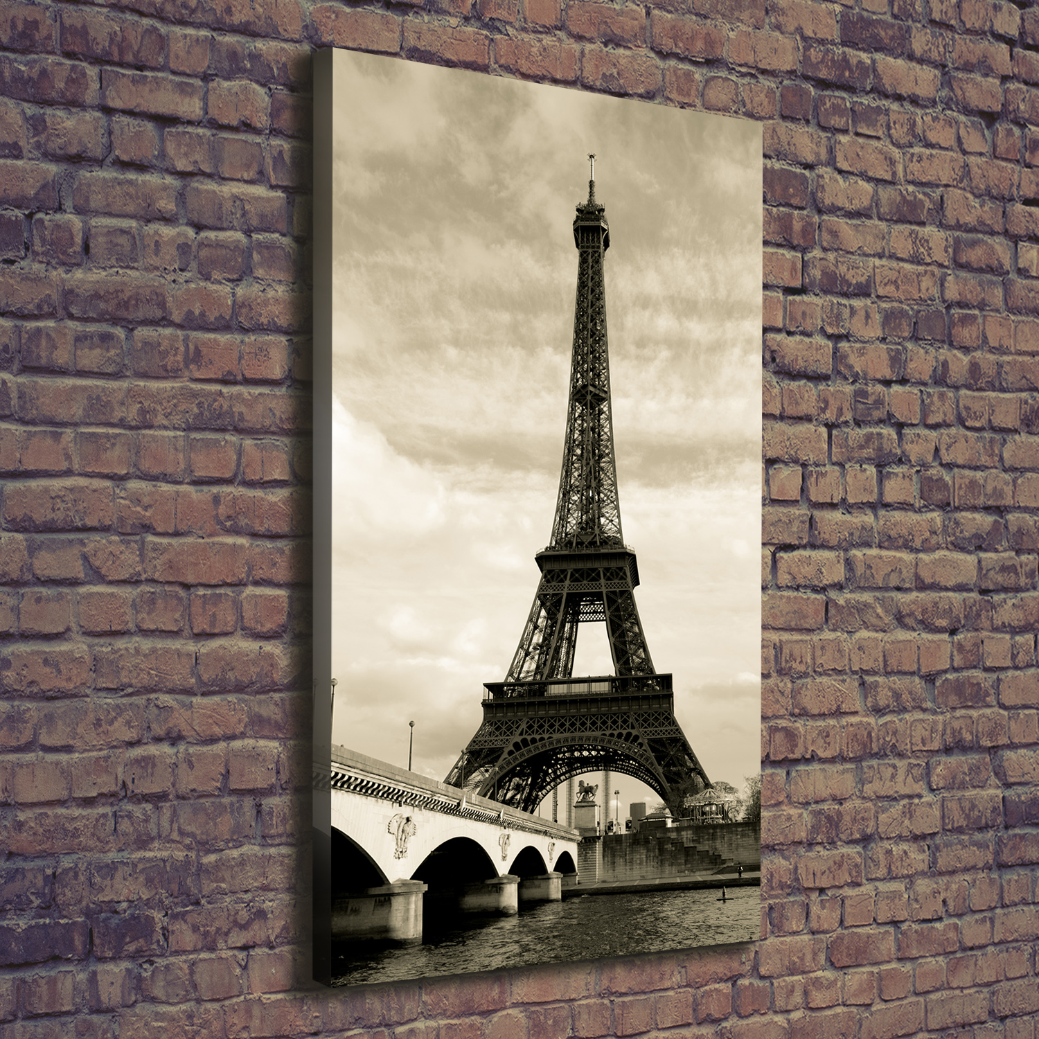 Pintura de La Pared Para Salón Decoración del Hogar 70x140 Torre Eiffel París
