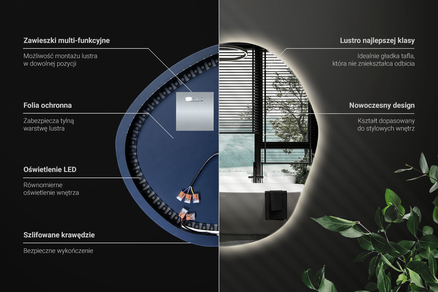 Instrukcja montażu lustra WallFluent