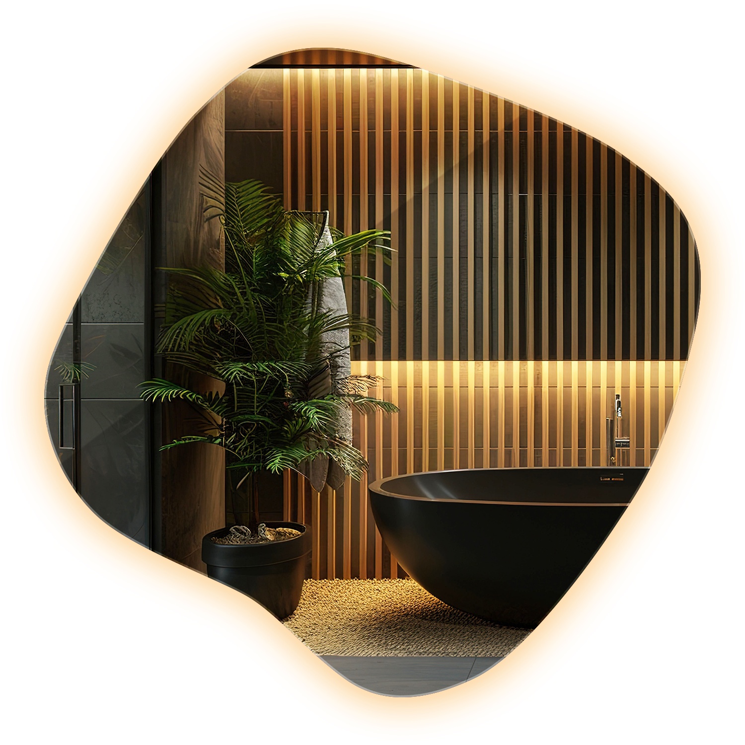 Lustro LED Wallfluent bez tła