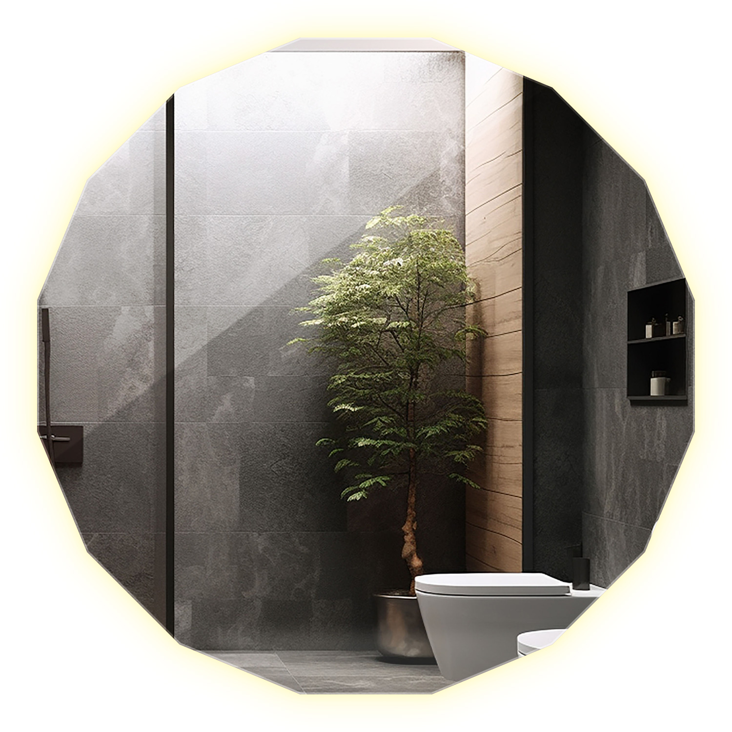 Lustro LED Tulup Wielokątne