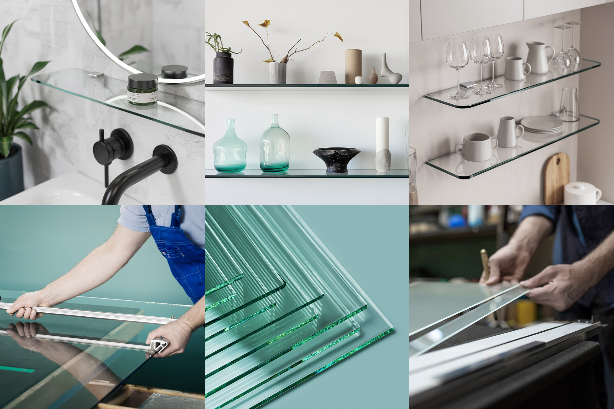 Szklana półka Tulup – wizualizacja 2