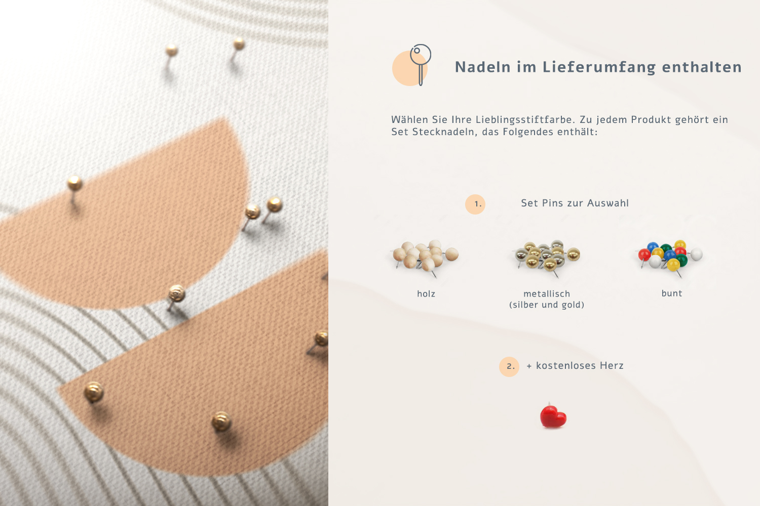 100 Goldene Pinnnadeln Für Pinnwand – Doppelköpfig, Metall-Kunststoff, 2,5 Cm, In Box