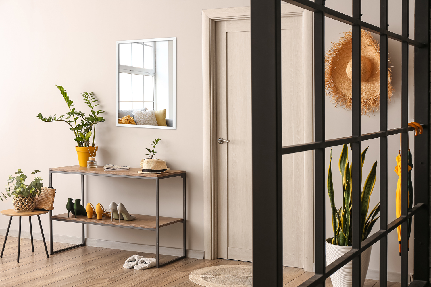Lustro w ramie MDF - przedpokój