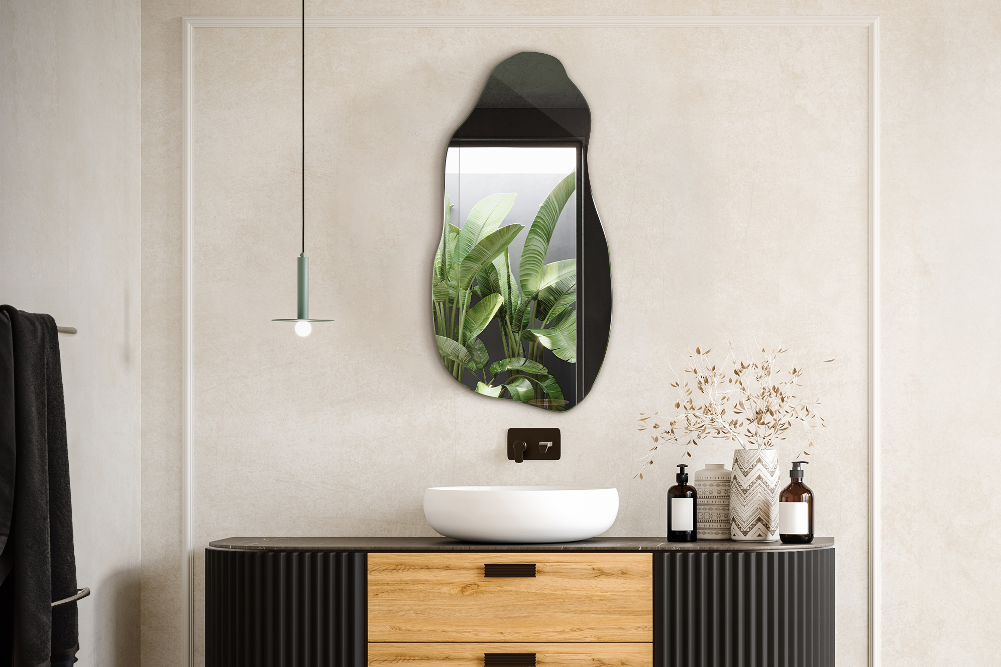 Lustro Wallfluent nadaje charakter wnętrzu