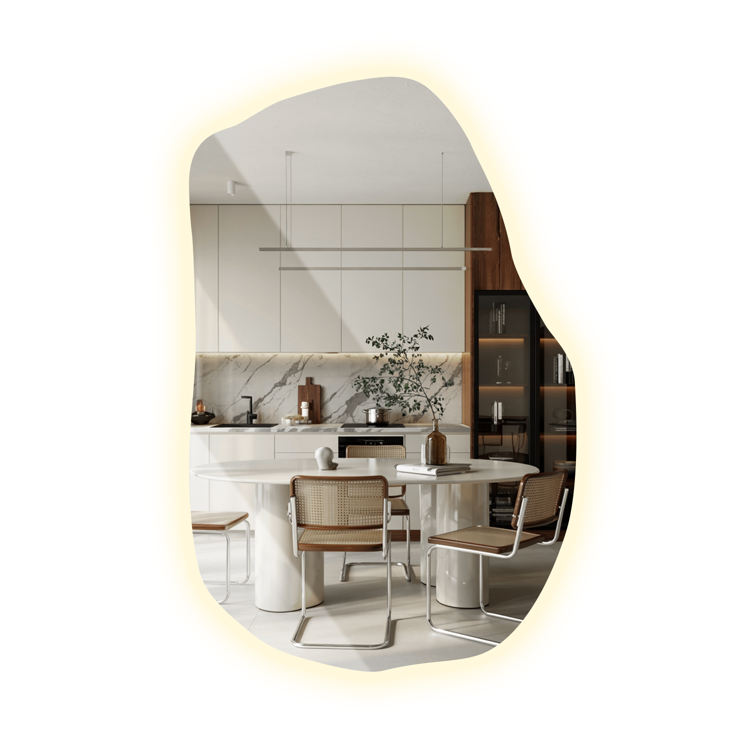 Lustro Tulup - widok z bliska