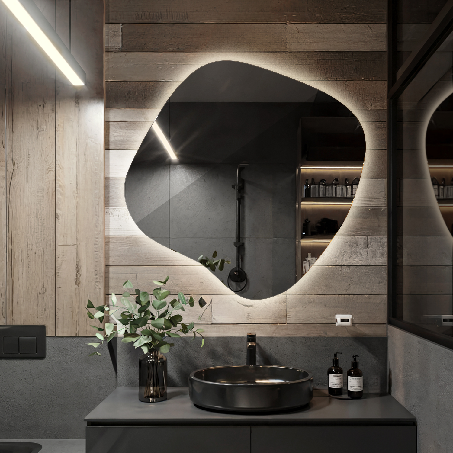 Lustro LED Wallfluent w aranżacji wnętrza