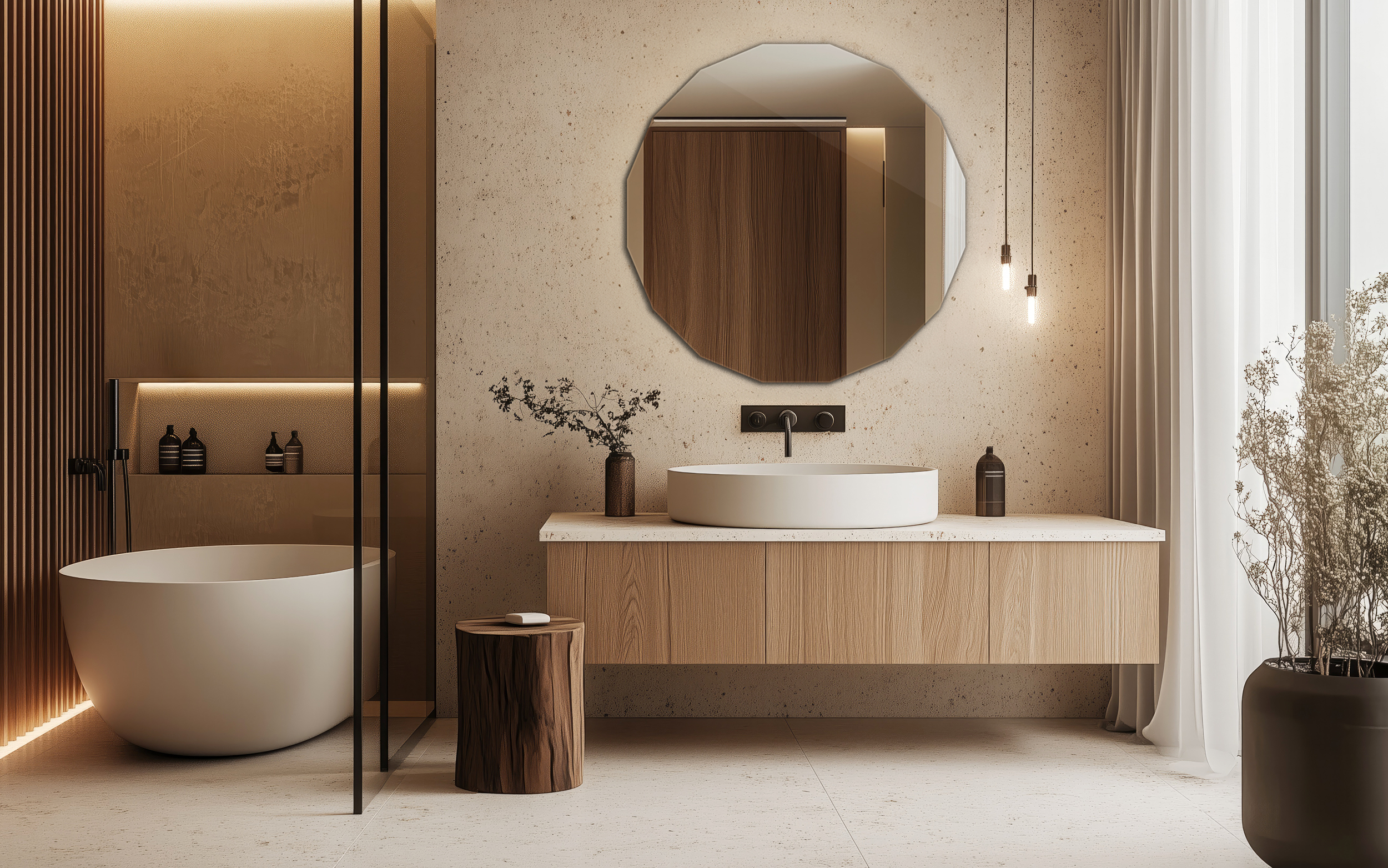 Lustro wielokątne - wnętrze