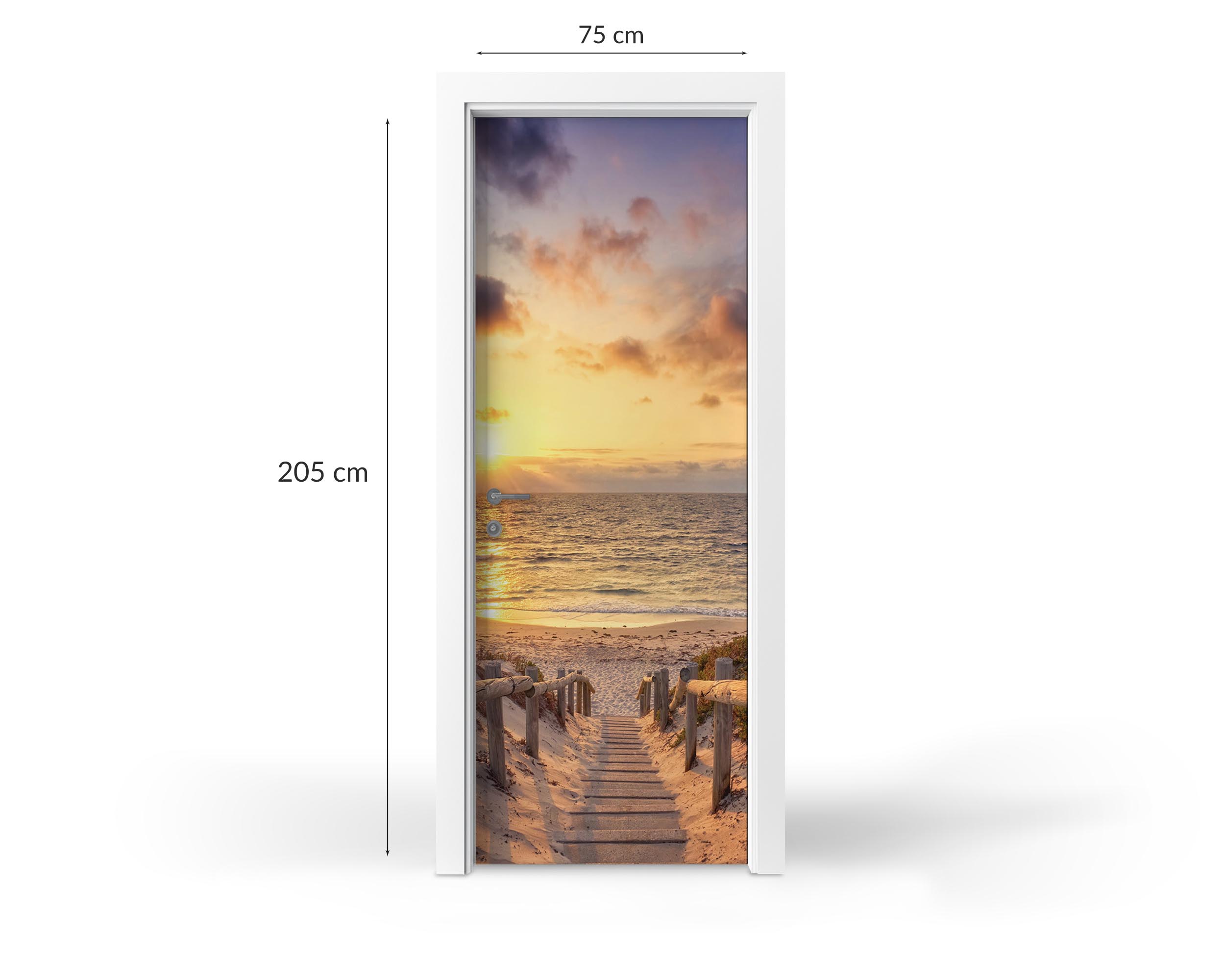 Naklejka na drzwi - różne motywy