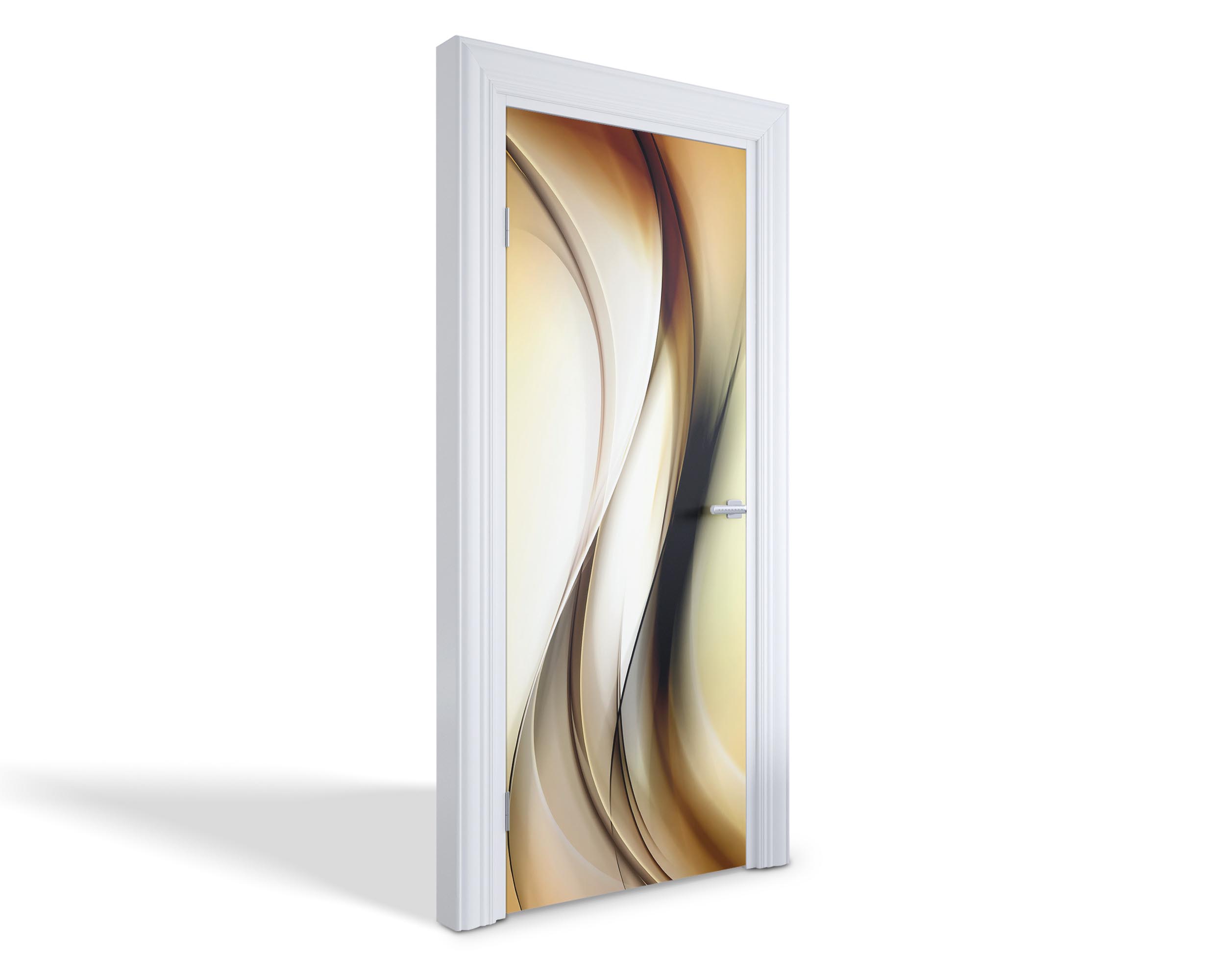 Naklejka fototapeta na drzwi - Drewniana ściana