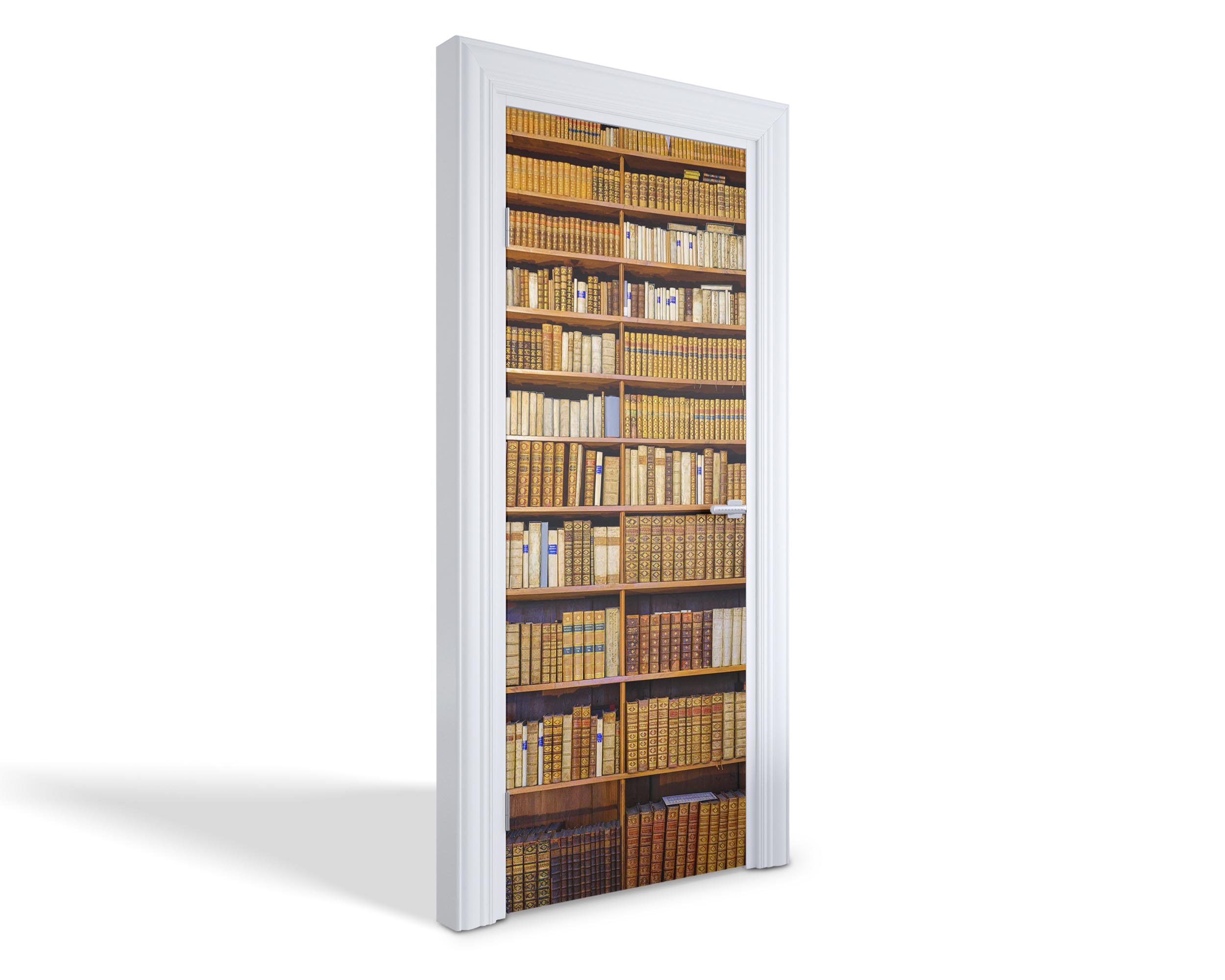 Naklejka fototapeta na drzwi - Drewniana ściana