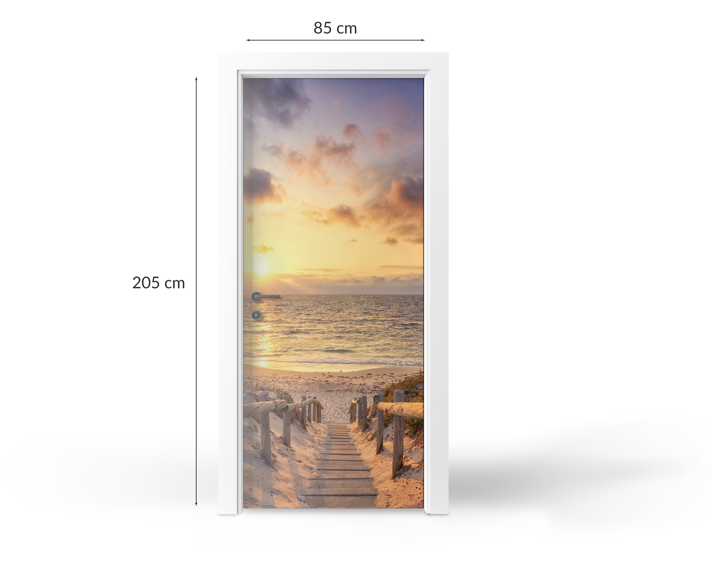 Naklejka na drzwi - różne motywy