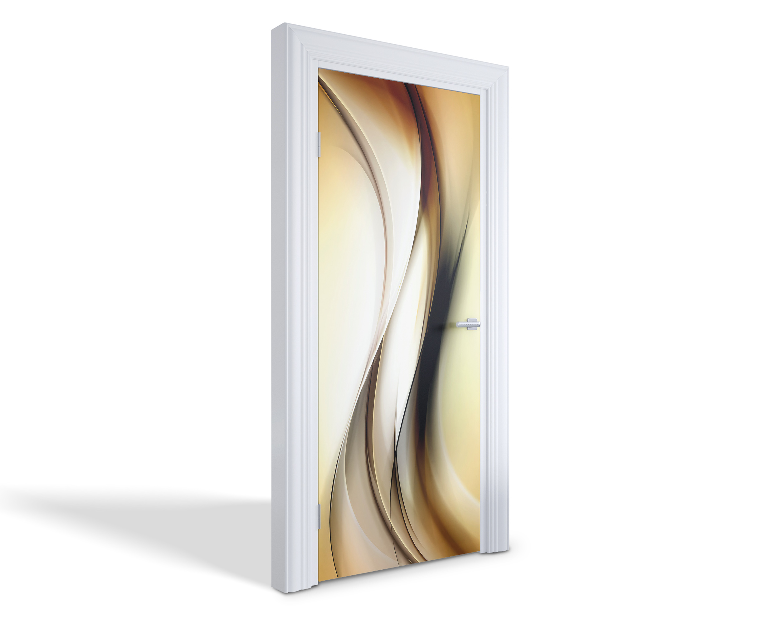 Naklejka fototapeta na drzwi - Drewniana ściana