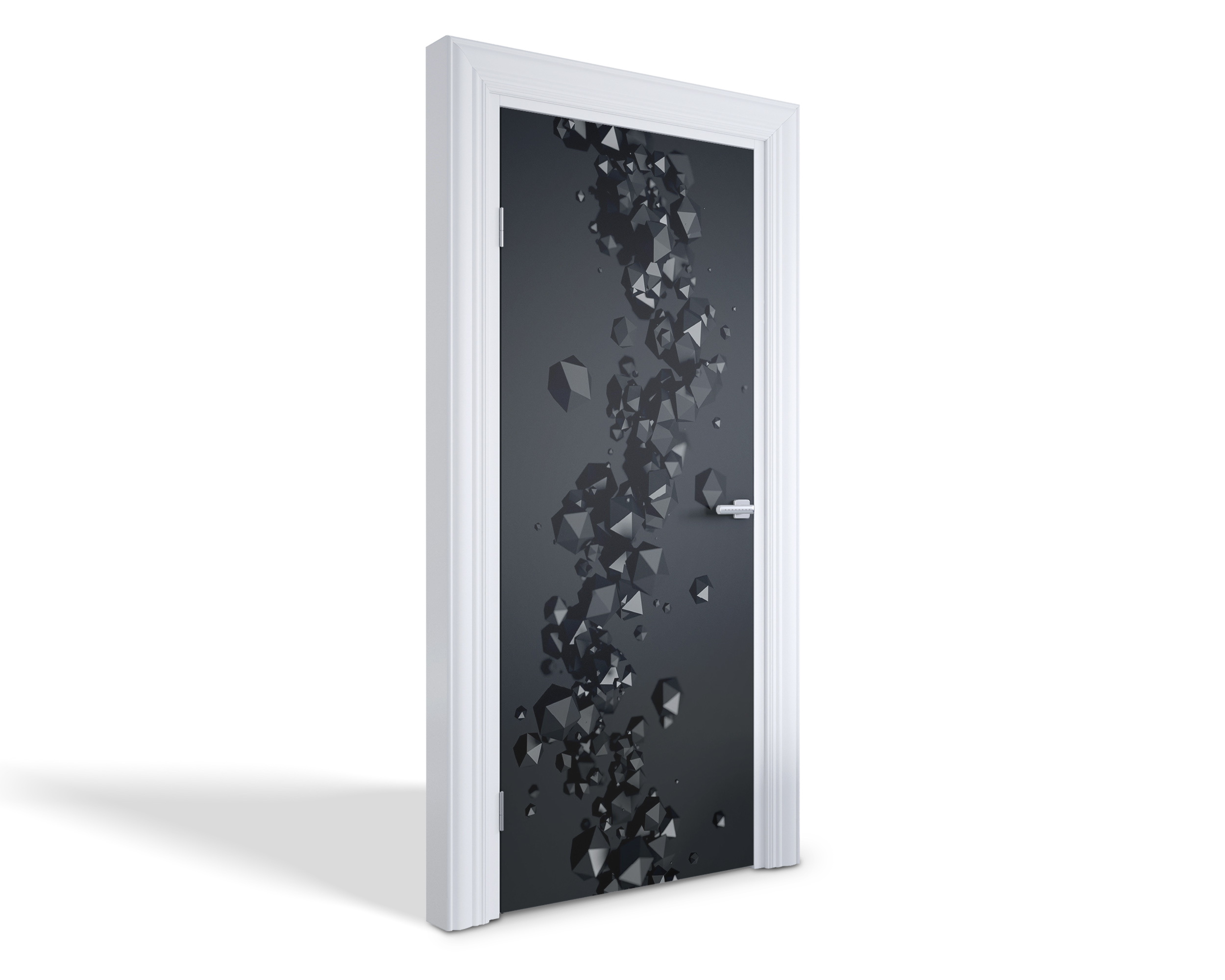 Naklejka fototapeta na drzwi - Drewniana ściana