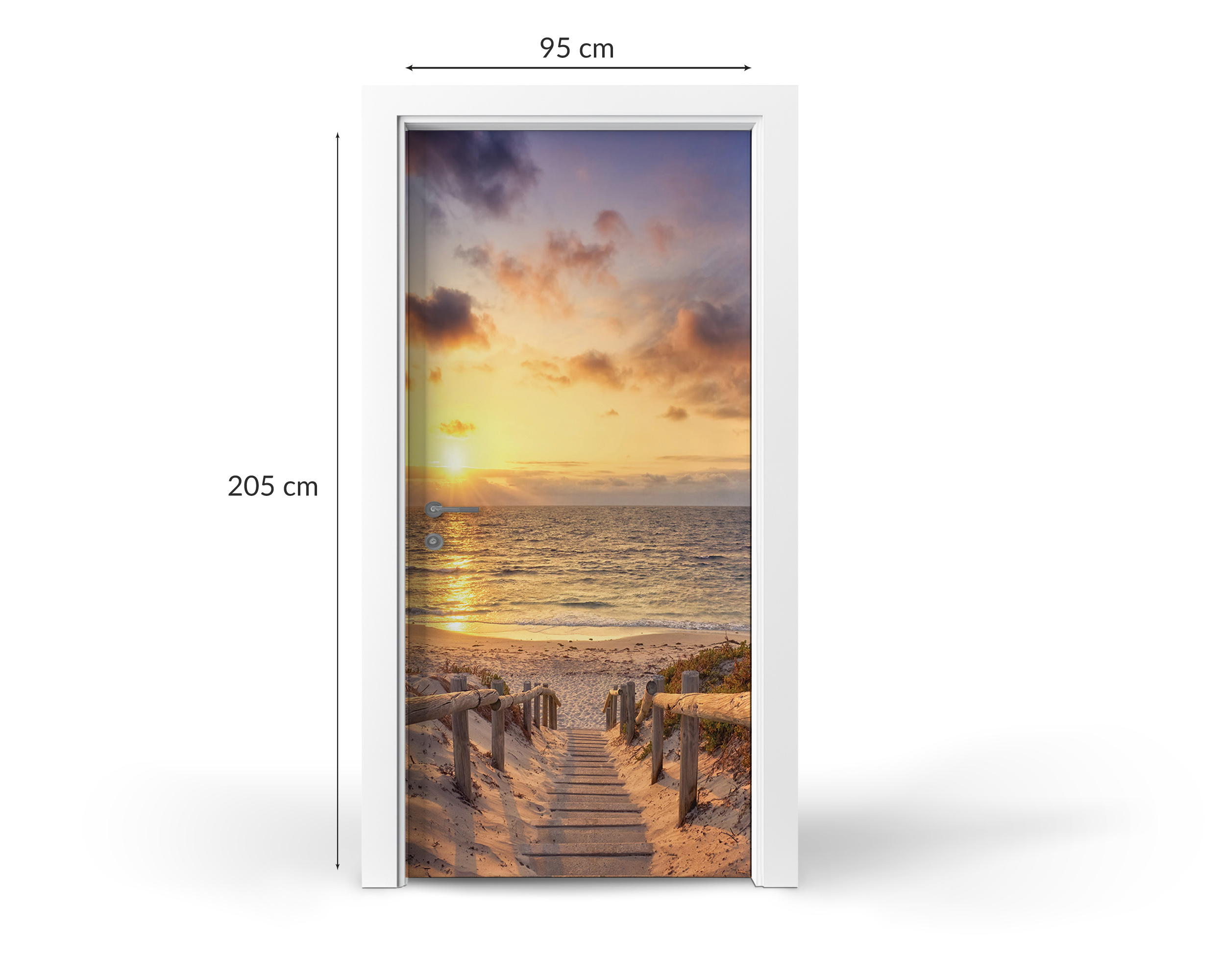 Naklejka na drzwi - różne motywy