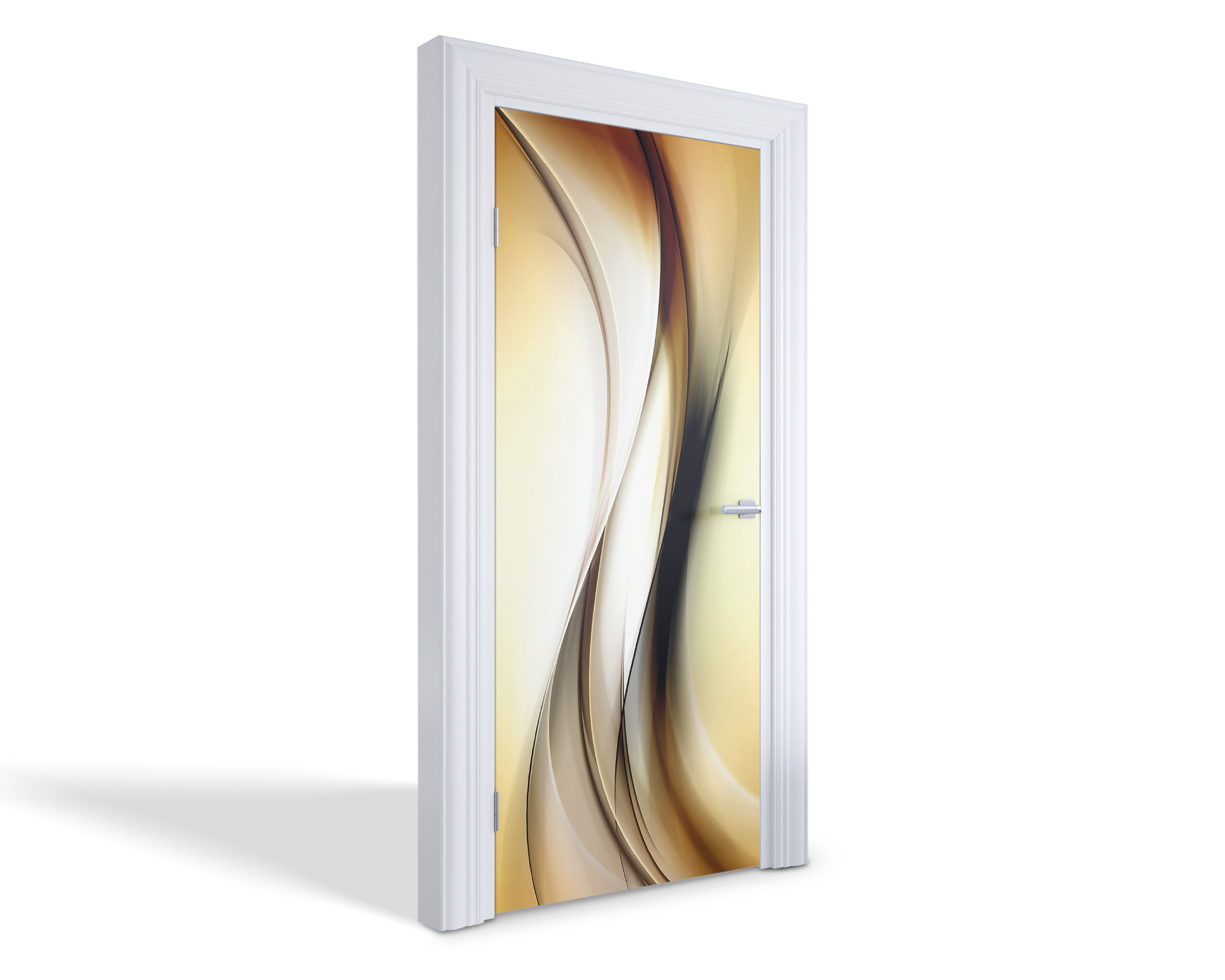 Naklejka fototapeta na drzwi - Drewniana ściana