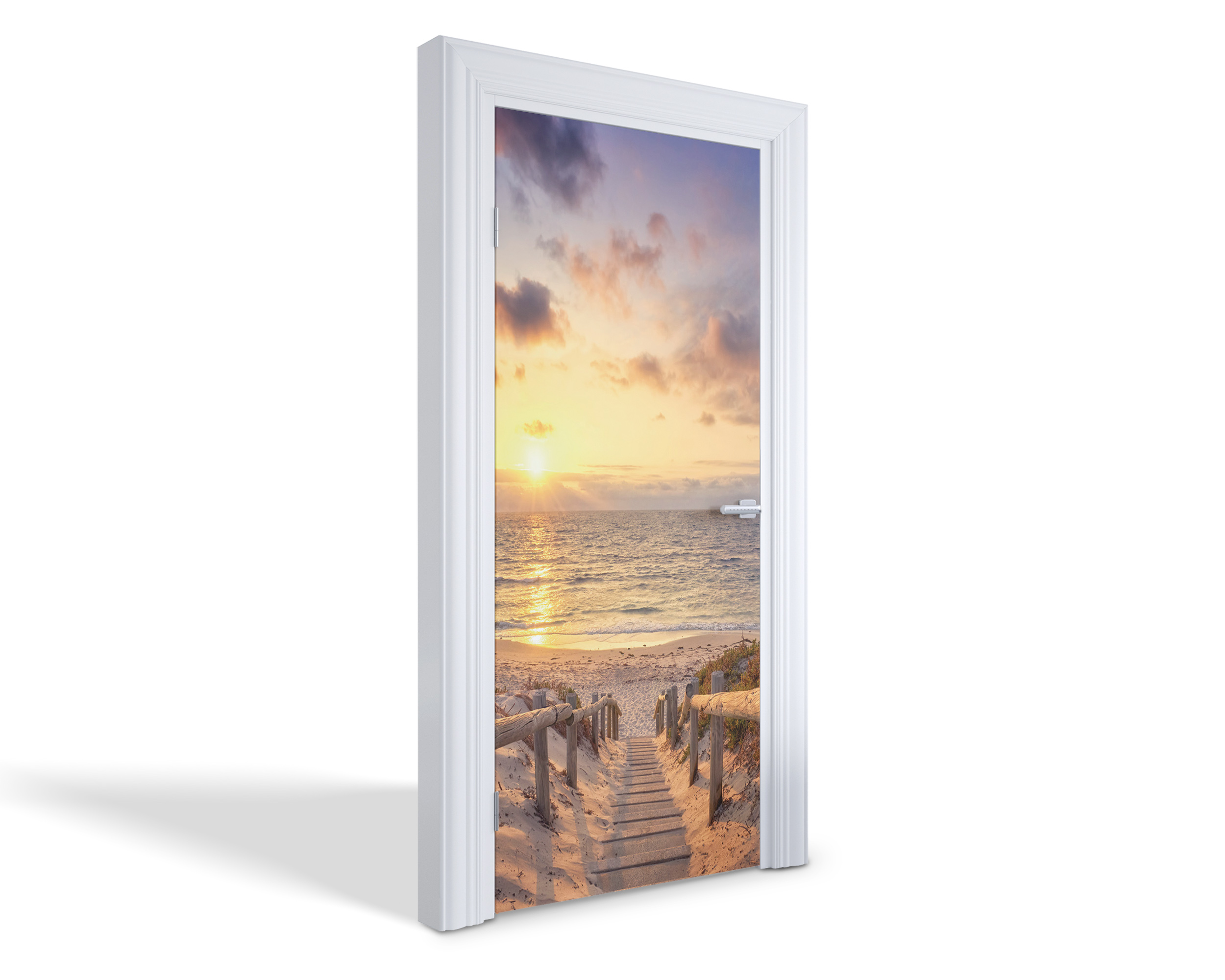 Naklejka fototapeta na drzwi - Drewniana ściana