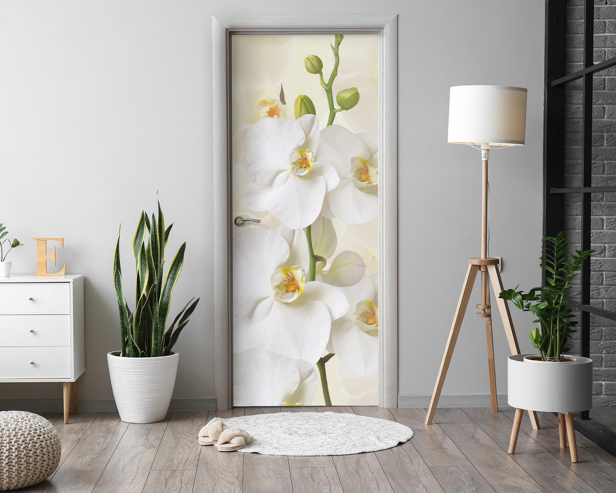 Naklejka na drzwi Drewniana ściana