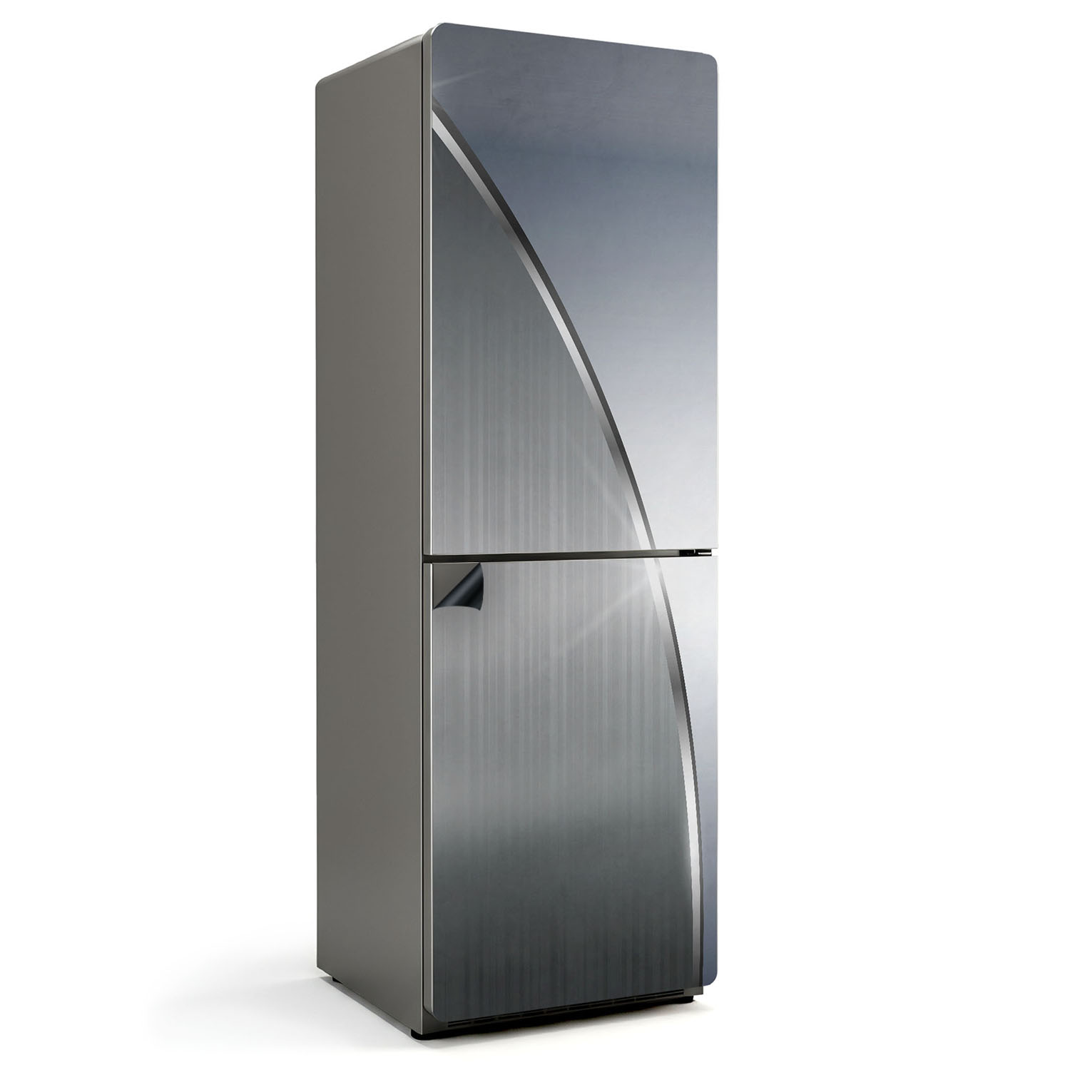 Autocolant magnetic frigider, Wallfluent, Model metalic modern