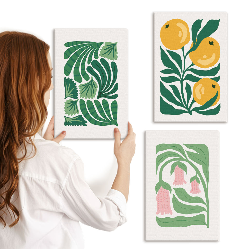 Zestaw 3 obrazów 20x30 w aranżacji